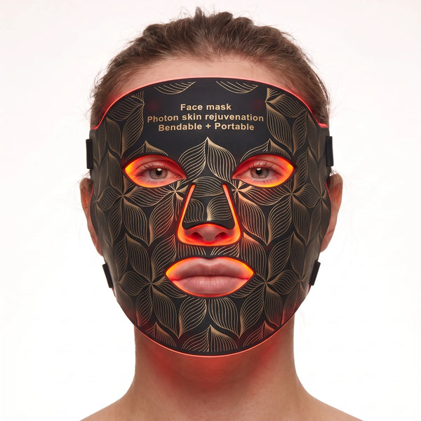 LED-Maske / Schwarz