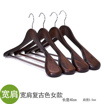 Solid Wood Clothes Hangers, Wooden Wardrobe Hangers, Non-Marking Wooden Hangers for Adult Clothes, Wholesale Large Hangers for Drying Quilts