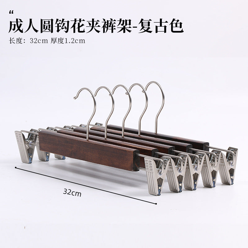 Solid Wood Clothes Hangers, Wooden Wardrobe Hangers, Non-Marking Wooden Hangers for Adult Clothes, Wholesale Large Hangers for Drying Quilts