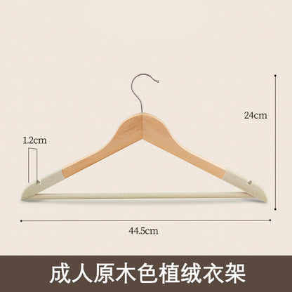 Solid Wood Clothes Hangers, Wooden Wardrobe Hangers, Non-Marking Wooden Hangers for Adult Clothes, Wholesale Large Hangers for Drying Quilts