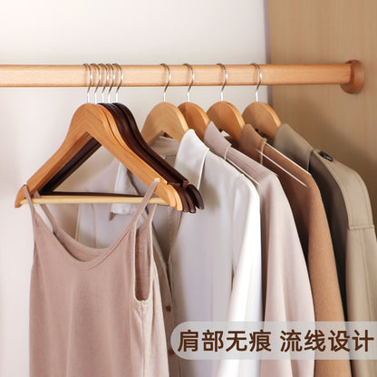 Solid Wood Clothes Hangers, Wooden Wardrobe Hangers, Non-Marking Wooden Hangers for Adult Clothes, Wholesale Large Hangers for Drying Quilts