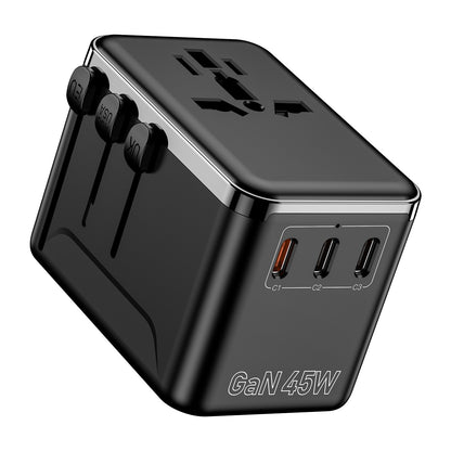 Universal Multifunctional Safety Plug Adapter Power Socket Converter to European Standard, American Standard, and Southeast Asian Charger Head
