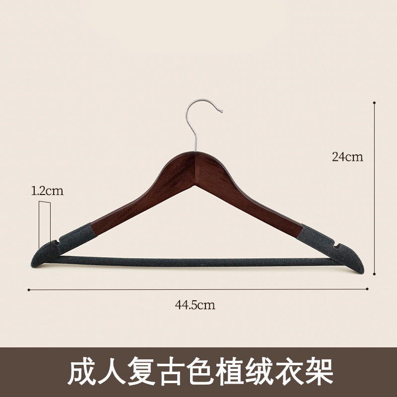 Solid Wood Clothes Hangers, Wooden Wardrobe Hangers, Non-Marking Wooden Hangers for Adult Clothes, Wholesale Large Hangers for Drying Quilts