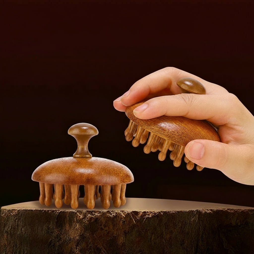 Massage-Kopfhautbürste